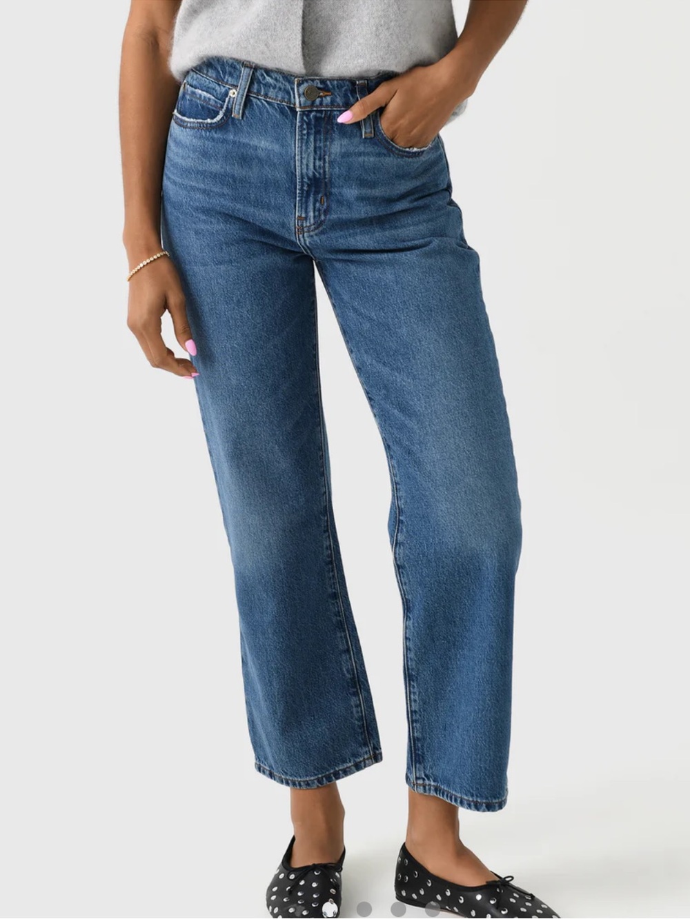 Frame Denim Le Jane Crop Jeans in Caramia 27 - Picture 3 of 9